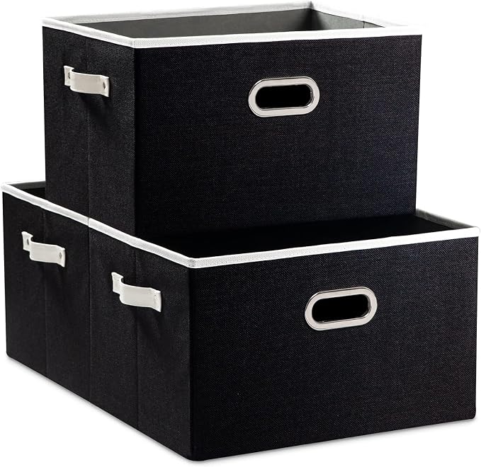 PRANDOM Larger Collapsible Storage Bins by Prandom