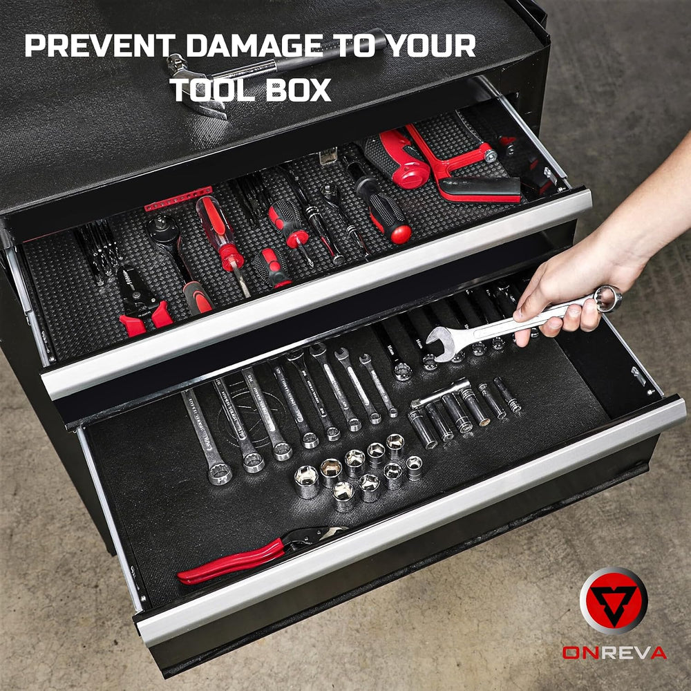 ONREVA Tool Box Liner 20 inch Wide x 28 ft Large, Thick Heavy Duty Toolbox Dr...