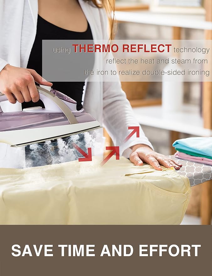 Extra Thick Ironing Board Cover and Pad, Resist Scorching and Staining - Image 2