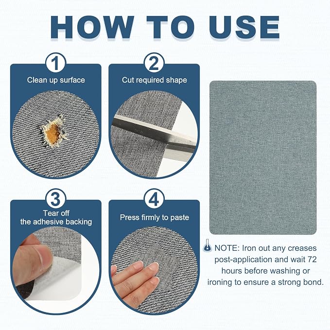 PATIKIL 8x11 Inch Linen Repair Patches - Image 4