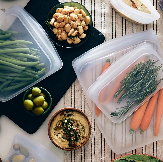 Stasher Premium Silicone Reusable Food Storage Bags, Lunch Bag, Travel - Image 2