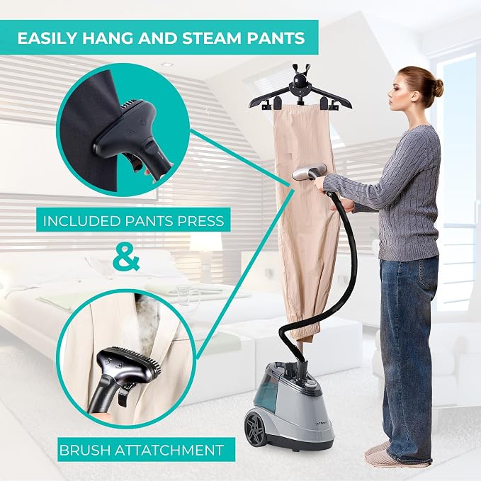 True & Tidy® Commercial Garment Steamer – Heavy Duty 1800W - Image 6