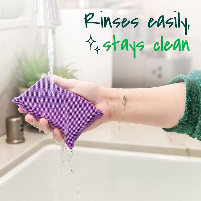 Scotch-Brite Stay Clean Scrubber Pads, Non-Scratch Dish Sponges - Image 6