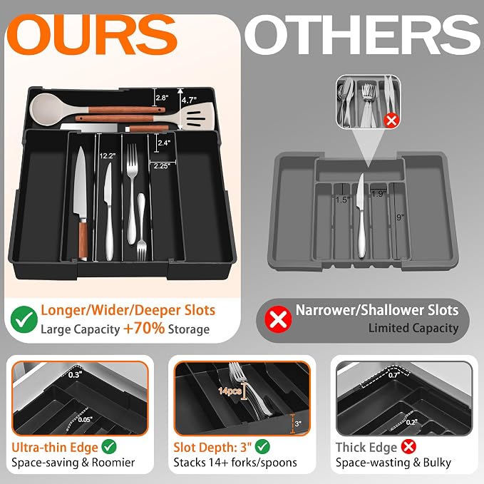 Expandable Large Silverware Organizer - Image 4
