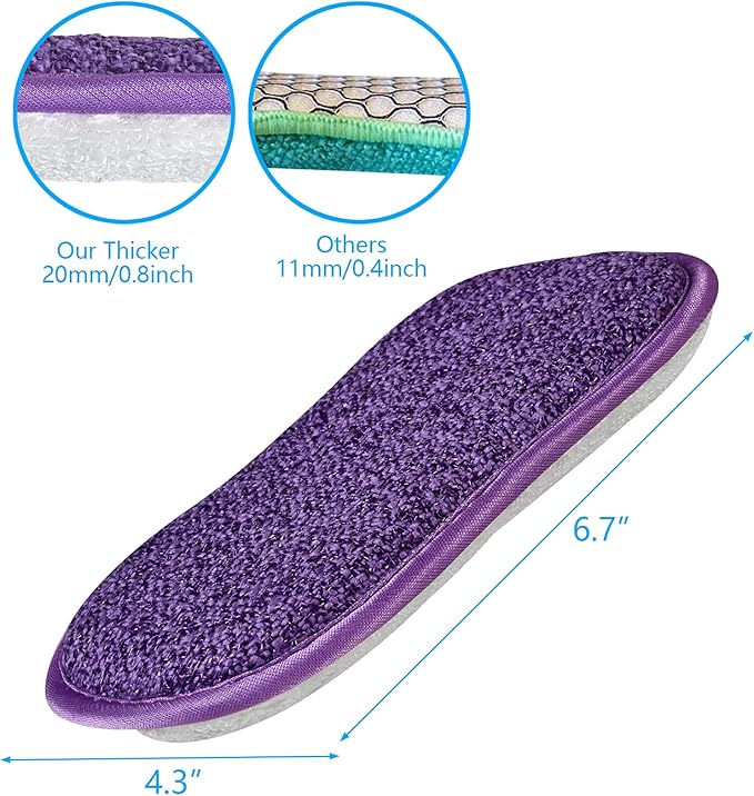Kitchen Dish Sponge Scrubber Non Scratch, Dishcloth No Odor Reusable Washable - Image 3