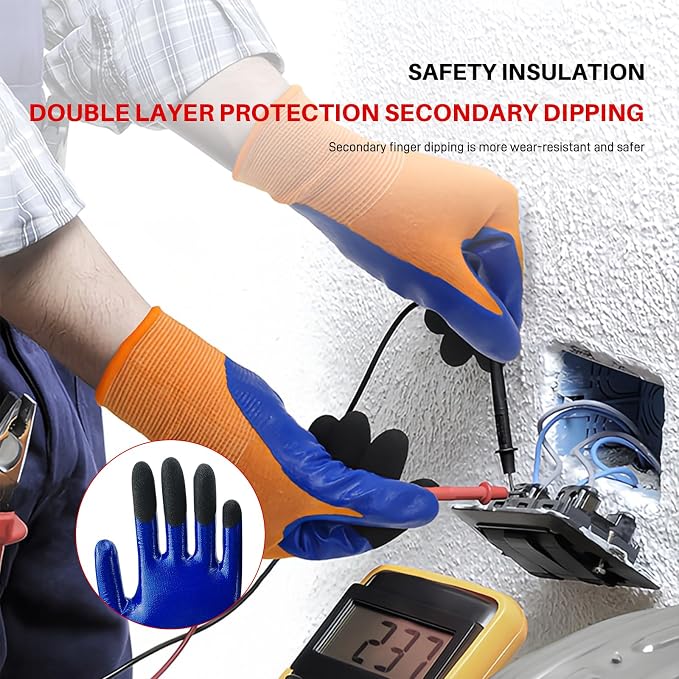 Electrical Gloves For Men - 400V Low Voltage Insulated Electrician Safety Gloves - Image 3
