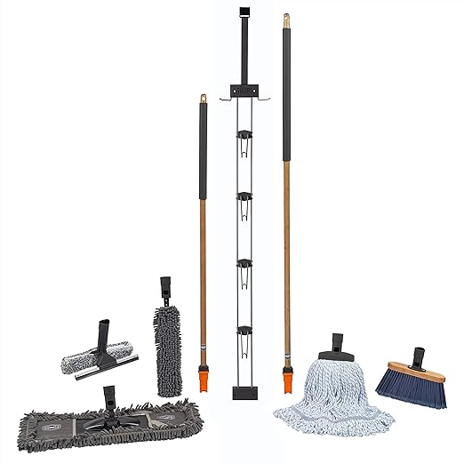 SWOPT 7-Piece Ultimate Indoor Kit — Includes 48” and 60” Wooden Handles by SWOPTCleaning