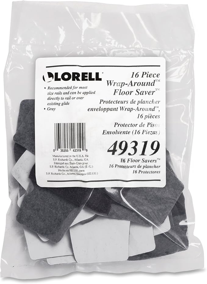 Lorell LLR49319 Wrap Around Floor Savers - Image 4
