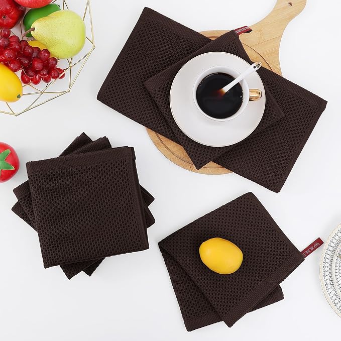 Homaxy 100% Cotton Waffle Weave Kitchen Dish Cloths, Ultra Soft Absorbent Quick - Image 7