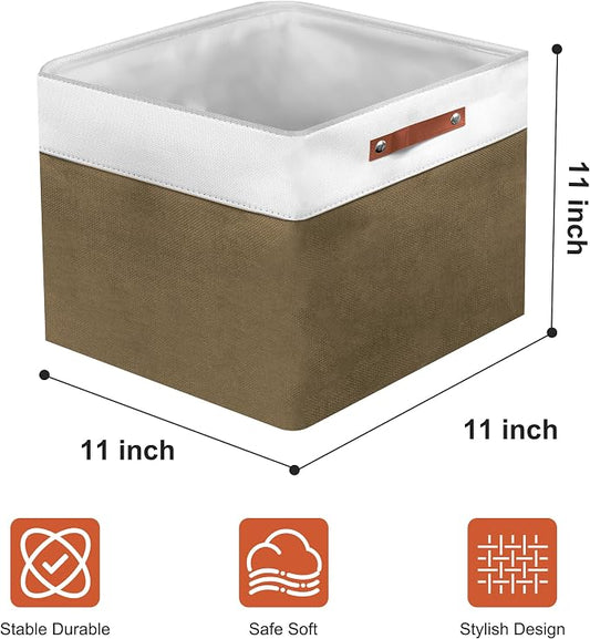 11in Open Fabric Storage Basket - Image 2
