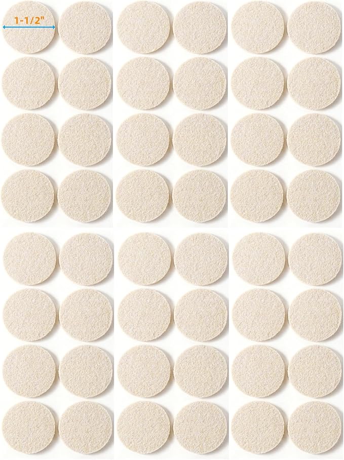 Furnigear Felt Furniture Pads for Hardwood Floors by Furnigear