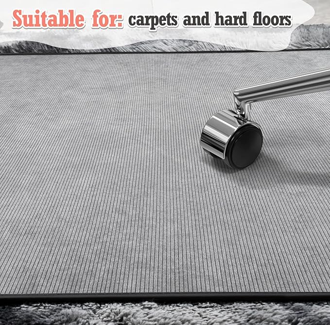 Heavy Duty Office Chair Mat for Carpet and Hardwood Floor Bohemian Desk Chair - Image 7