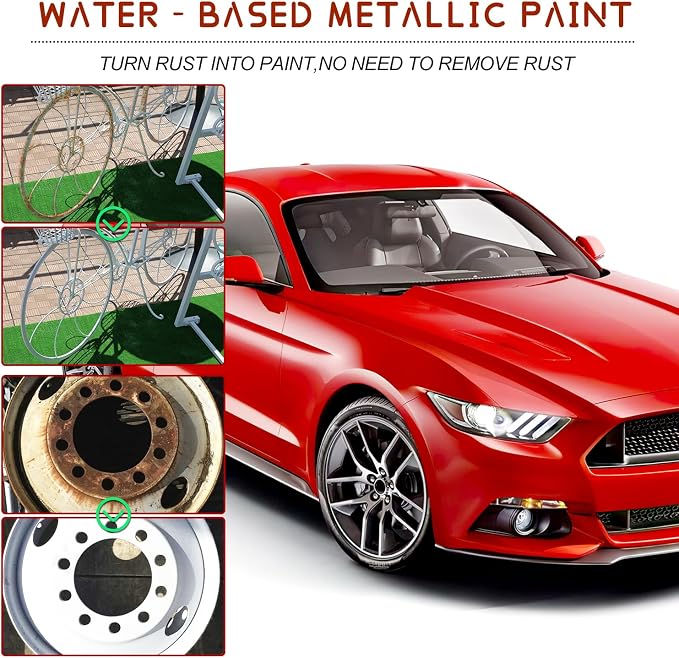Water-Based Metallic Paint, Rust Removal Converter Metallic Paint, Rust Remover - Image 3