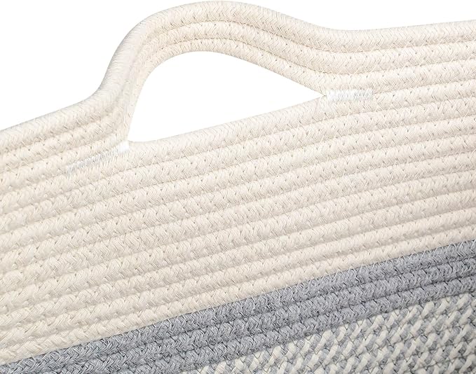 Storage Baskets for Clothes Fabric Cotton Rope Storage Basket - Image 9