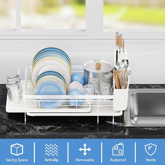 ROTTOGOON Expandable Dish Drying Rack - Image 3