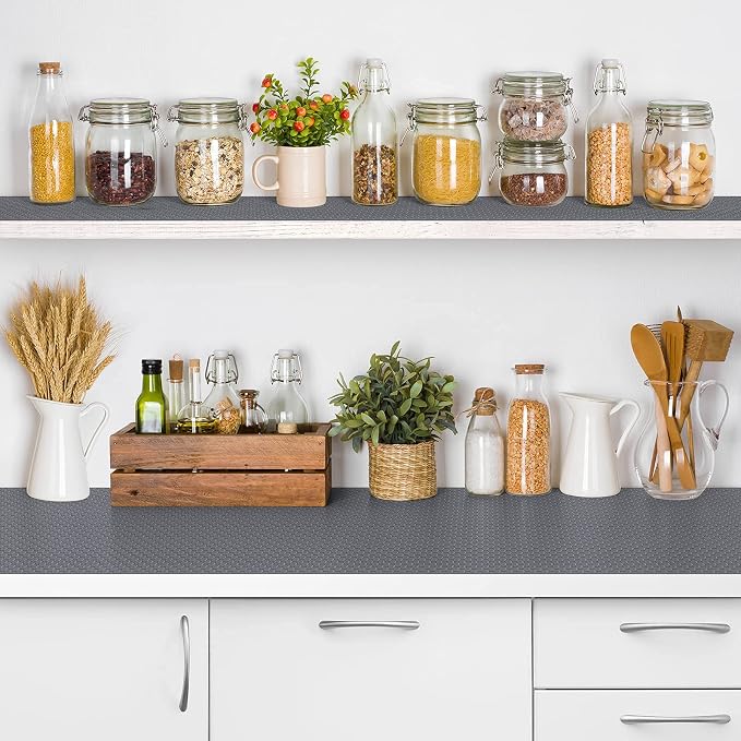 Shelf Liners for Kitchen Cabinets Non-Slip Drawer Liner Non Adhesive Cupboard - Image 7