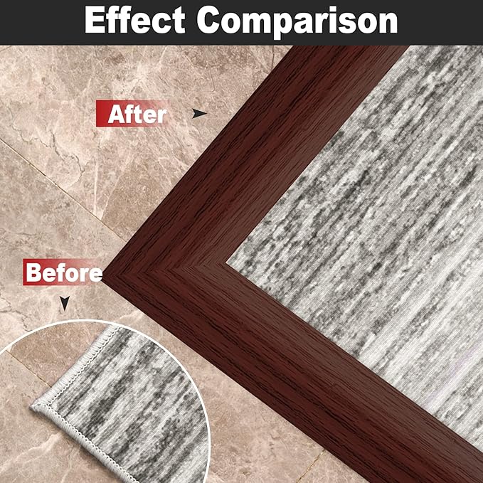20Ft Carpet Floor Transition Strip, Self Adhesive Floor Edging Trim Strip - Image 7