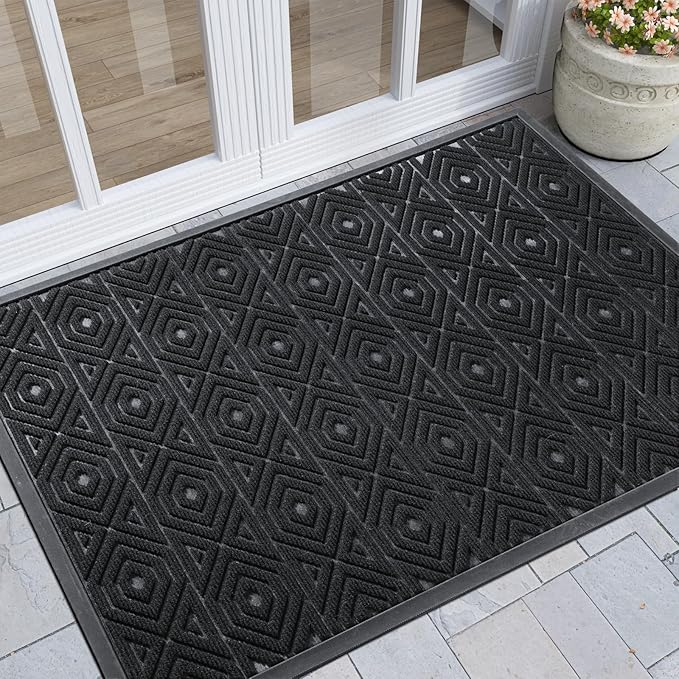 Yimobra Door Mat, Outdoor Indoor Entrance Welcome Mat, Heavy Entry Front Door by Yimobra