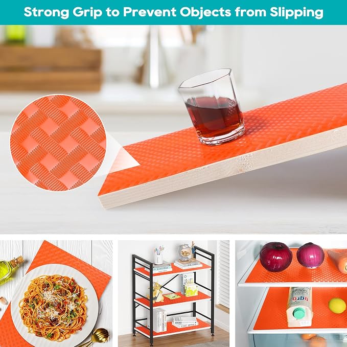Fridge Liner Shelf Liners for Kitchen Cabinet Refrigerator Liners Waterproof & - Image 7