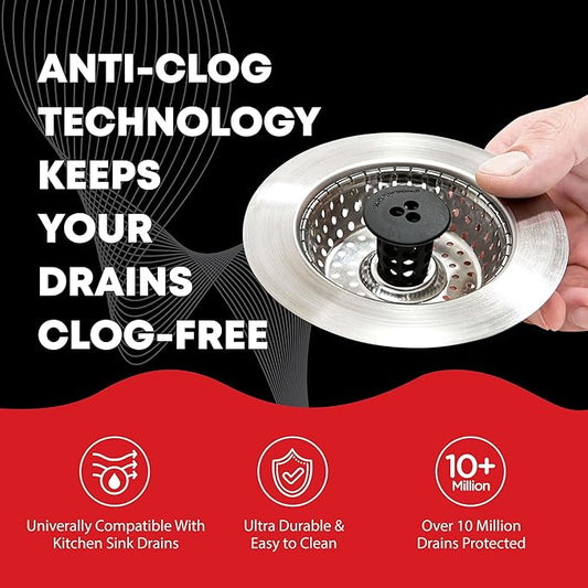 Kitchen SinkShroom Revolutionary Clog-Free Stainless Steel Sink Strainer - Image 2