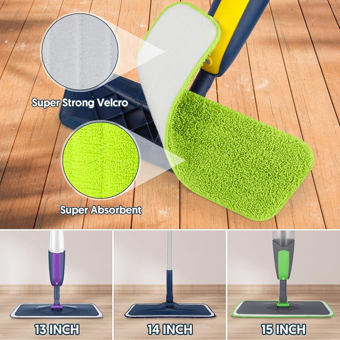 7 Count Reusable Microfiber Mop Pads - Image 5