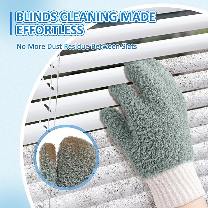 MIG4U Microfiber Dusting Gloves House Cleaning Glove - Image 4
