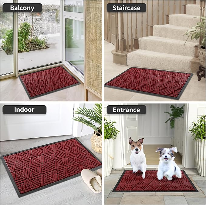 Yimobra Large Door Mat 36x24, All-Weather Waterproof Non-Slip Welcome Matt - Image 9