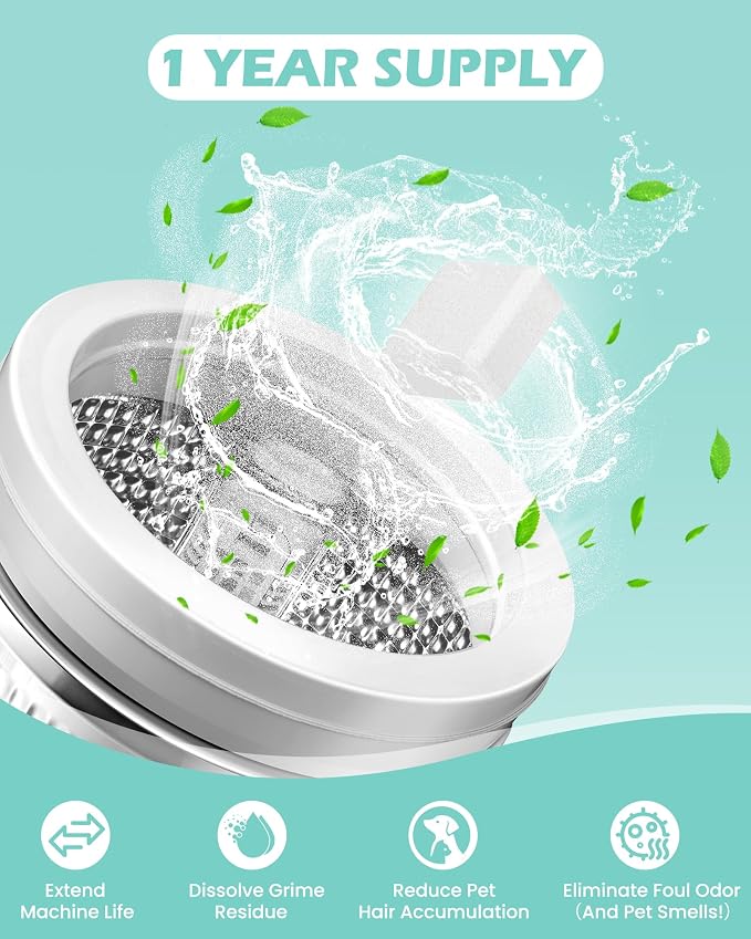 Washing Machine Cleaner Tablets: 24 Pack Deep Cleaning - Image 2
