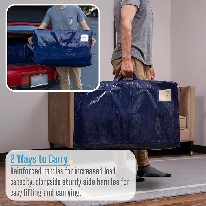 VENO 10 Pack Moving and Storage Bags, Heavy Duty, Alternative to Moving Boxes - Image 6
