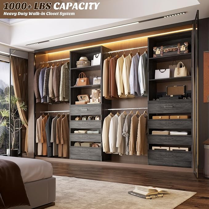 Aheaplus Closet System, 4-9 Ft Closet Organizer - Image 2