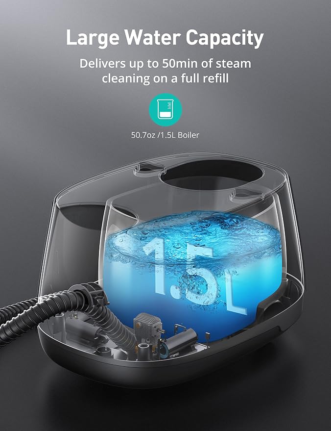 Steam Cleaner, 293°F 58 PSI Powerful Multipurpose Handheld Steam Mop - Image 3