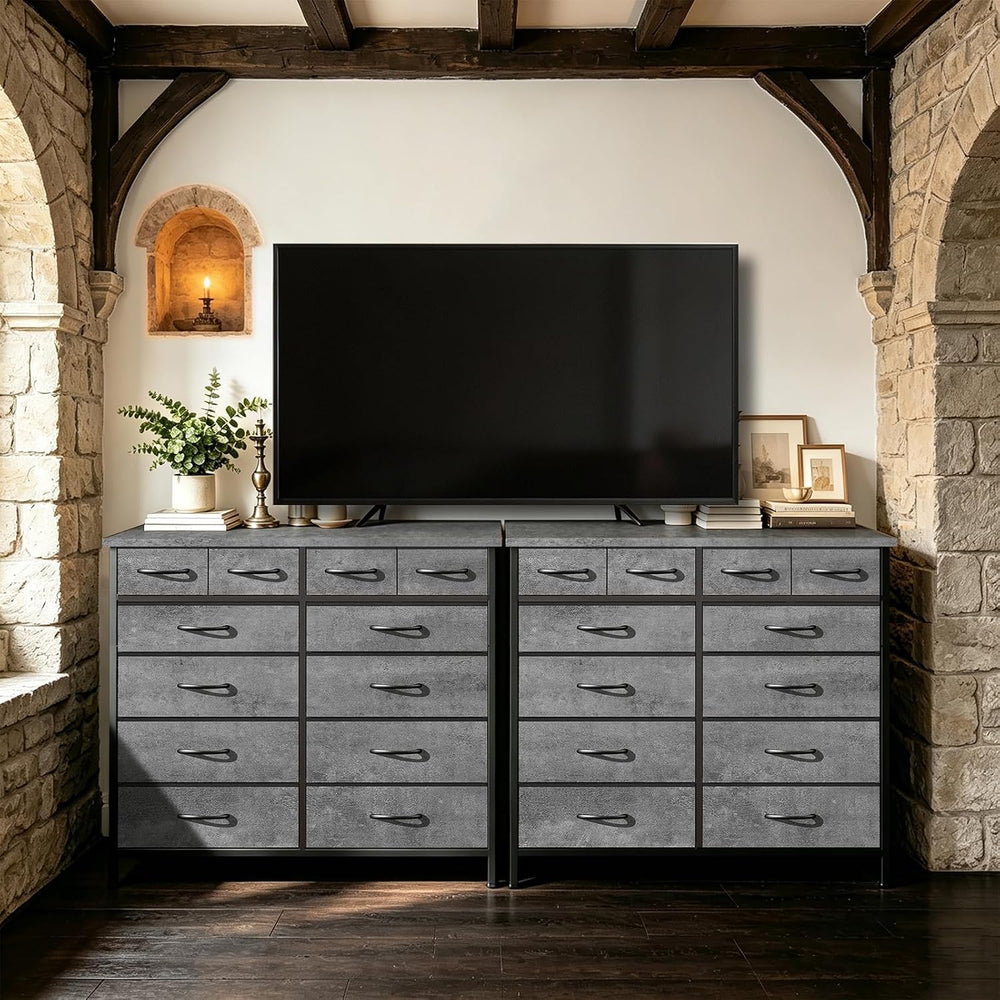 VASICAR Dresser for Bedroom with 12 Deep Drawers, Wide Chest of Drawers