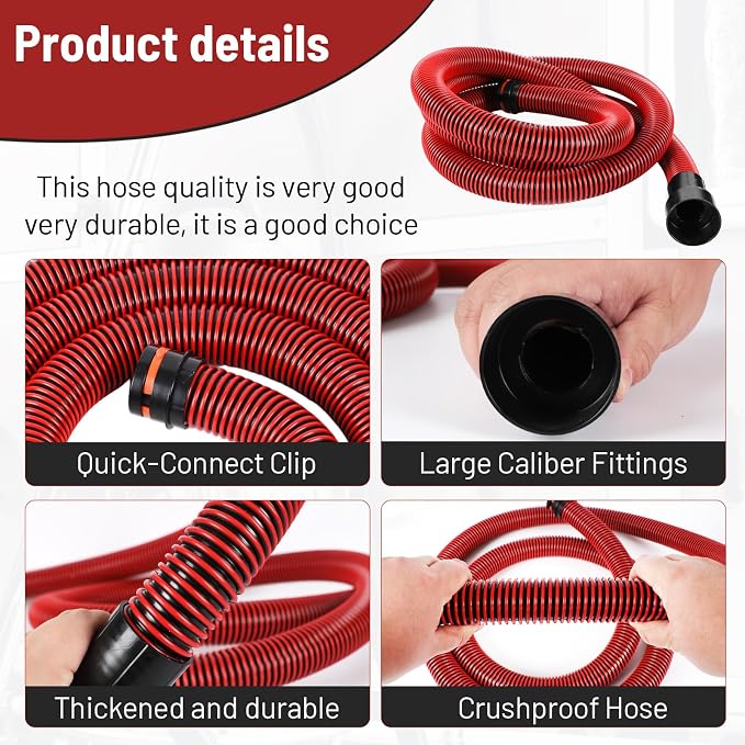 Klabb 10 Feet Dust Collection Hose Kit - Image 3