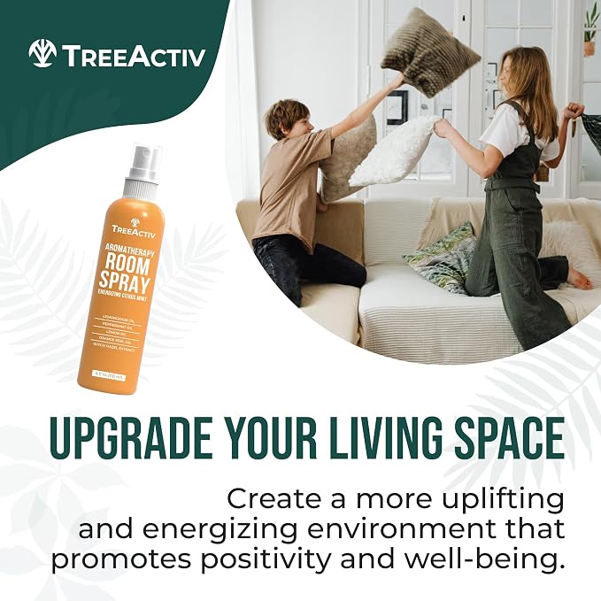 TreeActiv Aromatherapy Room Spray 4 oz, Natural Citrus Air Freshener, Essential - Image 3