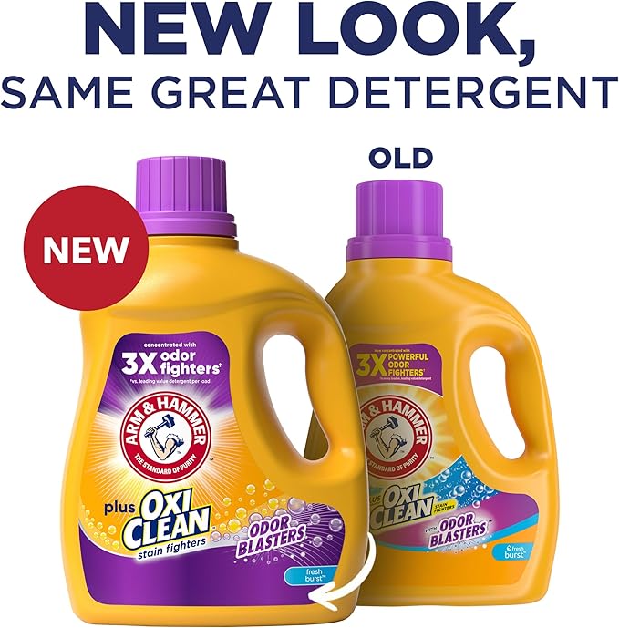 ARM & HAMMER Plus OxiClean Odor Blasters Fresh Burst, 77 Loads Liquid Laundry - Image 4