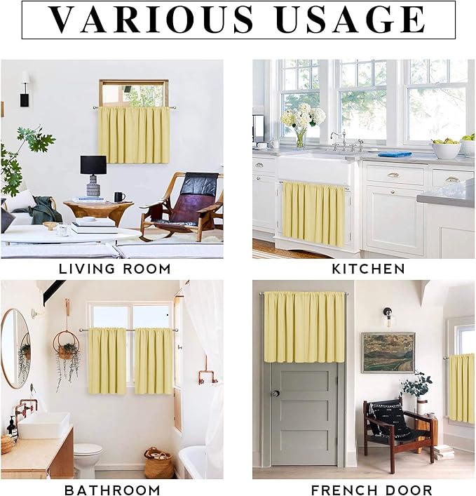 RYB HOME Bathroom Window Curtains - Image 6