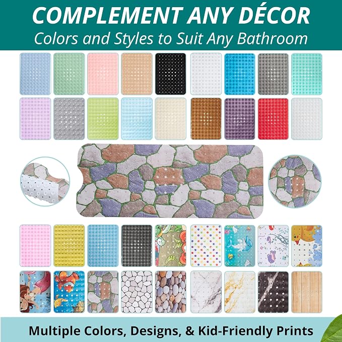 ENKOSI Bath Mat – Large 40 x 16 Inch Non-Slip Bathtub Mat - Image 6