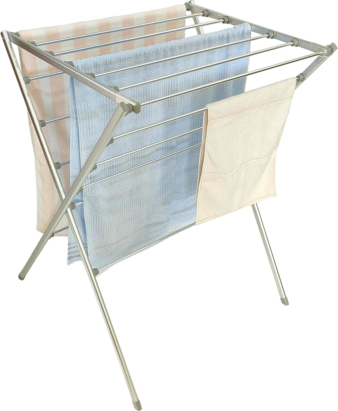 TOTES BABIES Premium Aluminum Foldable Laundry Rack by TOTESBABIES