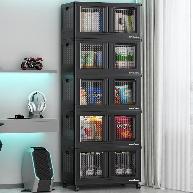 BROVIEW 500Qt Stackable Storage Bins by BROVIEW-EnjoytheArtofLife