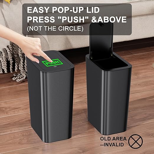 N. NETDOT Bathroom Trash Can - Image 5
