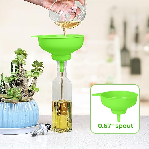 Wide Mouth Kitchen Funnel, Food Grade Plastic Cooking Canning Funnel - Image 7