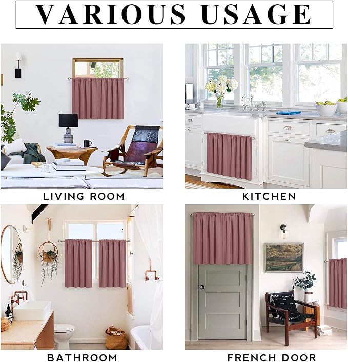 RYB HOME Bathroom Window Curtains - Image 7