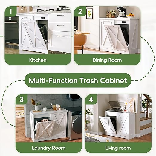 Betterhood TOLEAD Tilt Out Trash Can Cabinet, Hidden Trash Bin - Image 6