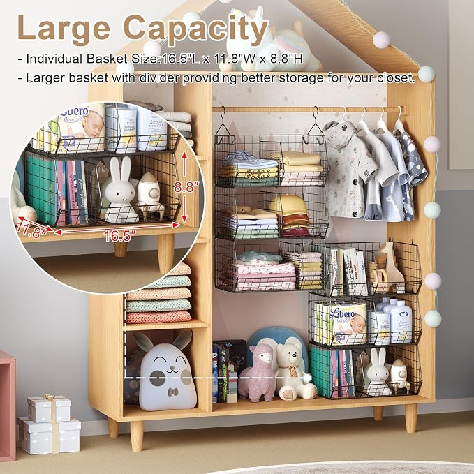 3 Tier Closet Hanging Shelves - Image 4
