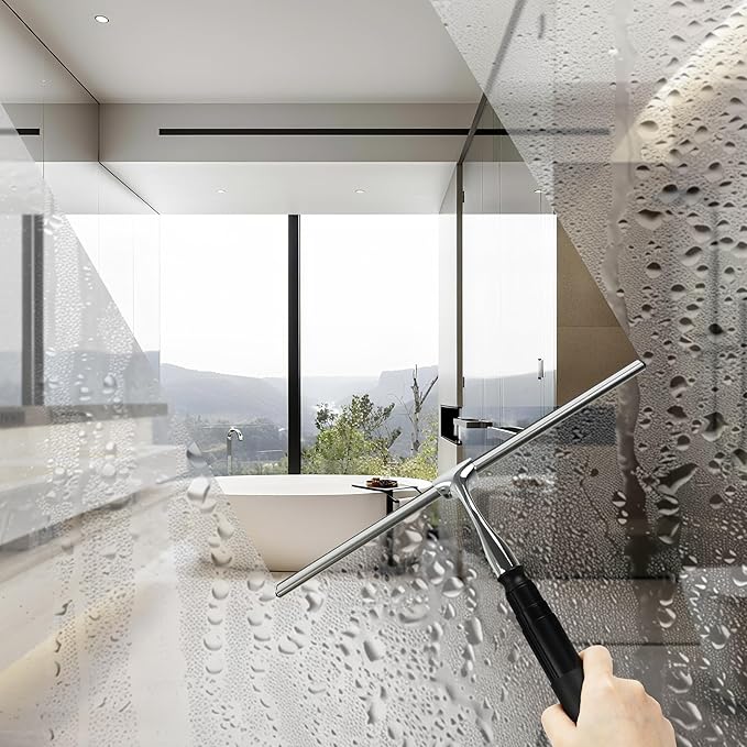 Window Squeegee for Home, 2 in 1 Window Washing kit - Image 3
