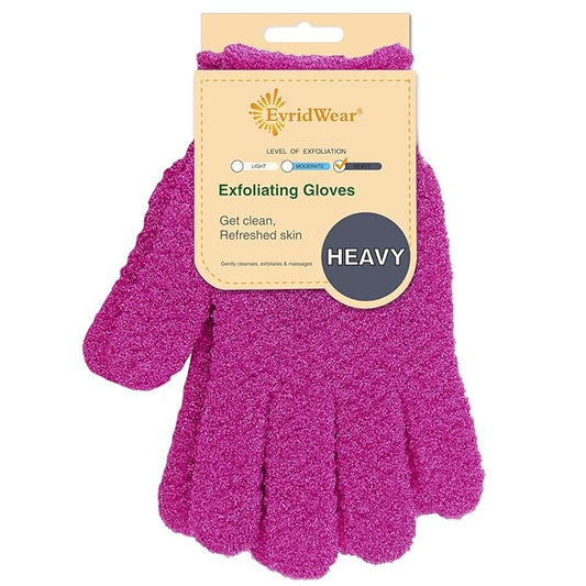 Evridwear Exfoliating Dual Texture Bath Gloves by Evridwear