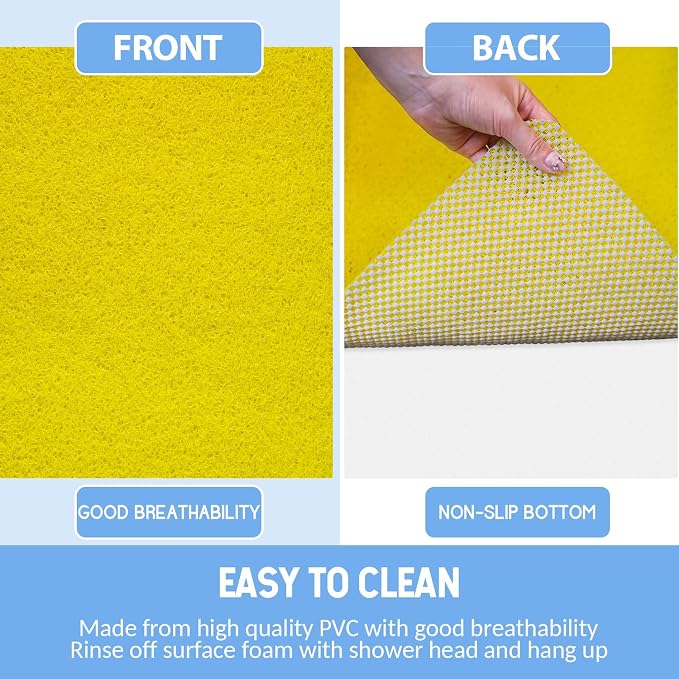 Non-Slip Bathtub Mat, 2 Pack Anti Slip Shower Mat, Fast Drying Bathtub Mats - Image 4