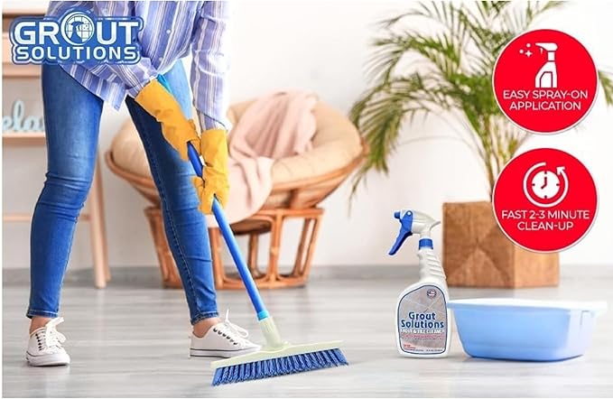 Professional Grout Brush Heavy-Duty Swivel Head - Image 8