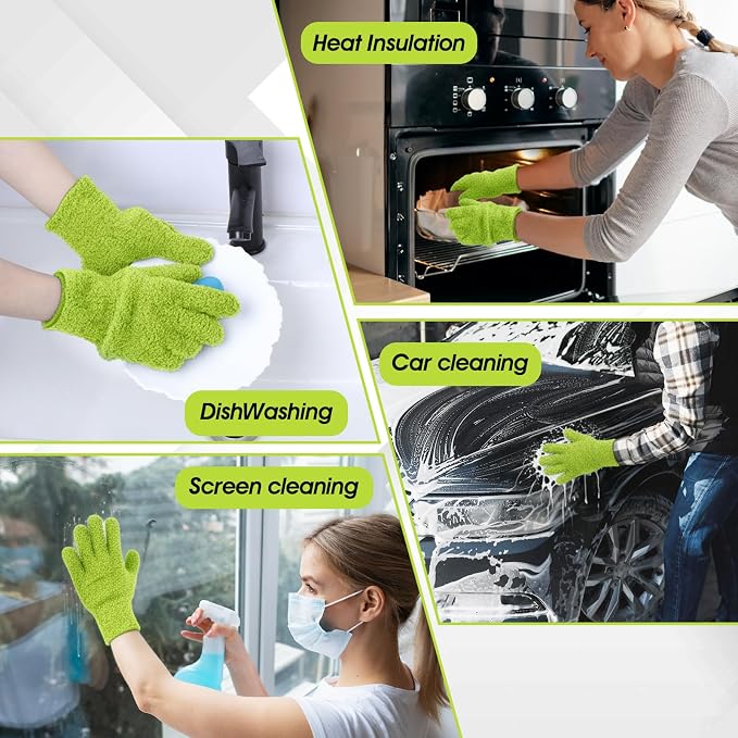 Plant Dusting Gloves, Microfiber Dusters - Image 6