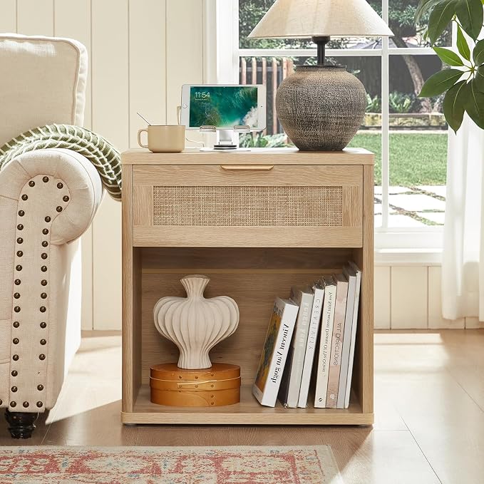 LEYAOYAO Rattan Nightstand - Image 3